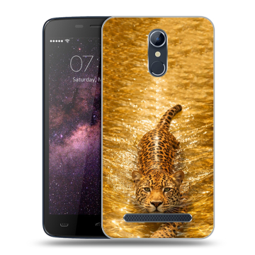 Силиконовый чехол на Homtom HT17 с принтом женский