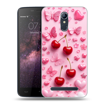 Силиконовый чехол на Homtom HT17 с принтом для девочек Силиконовый чехол на Homtom HT17 с принтом для девочек