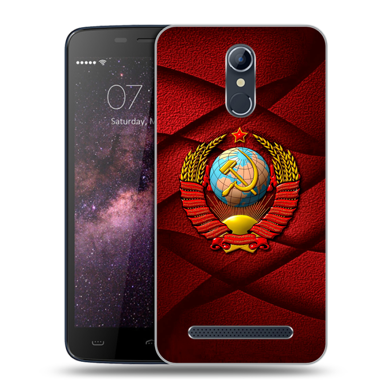 Силиконовый чехол на Homtom HT17 с принтом Герб СССР Силиконовый чехол на Homtom HT17 с принтом Герб СССР