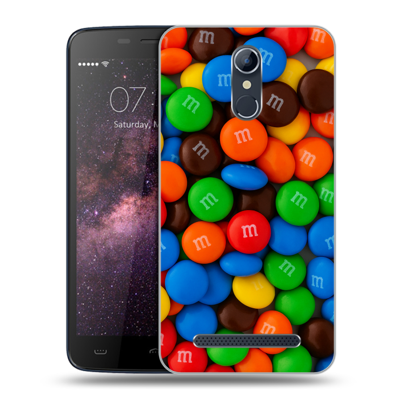 Силиконовый чехол на Homtom HT17 с принтом Конфеты Силиконовый чехол на Homtom HT17 с принтом Конфеты