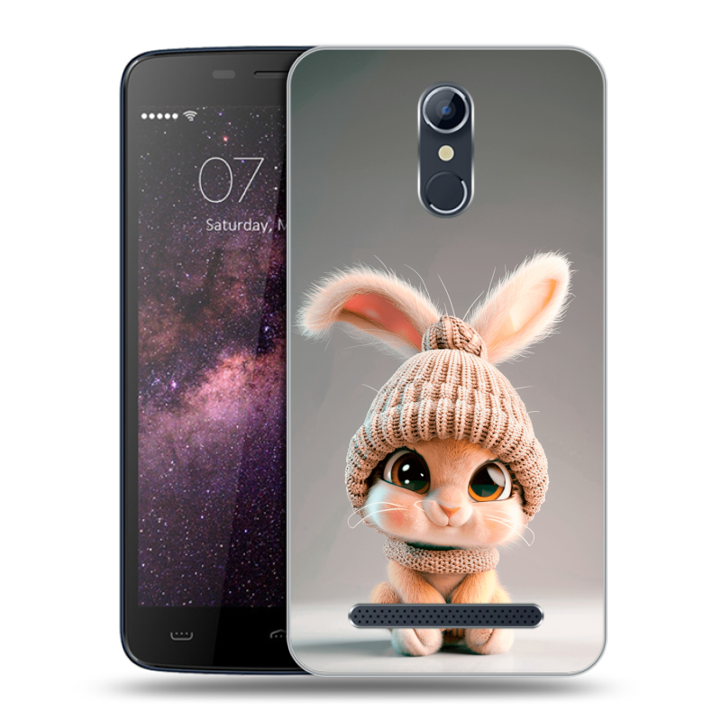 Силиконовый чехол на Homtom HT17 с принтом Кролик Силиконовый чехол на Homtom HT17 с принтом Кролик