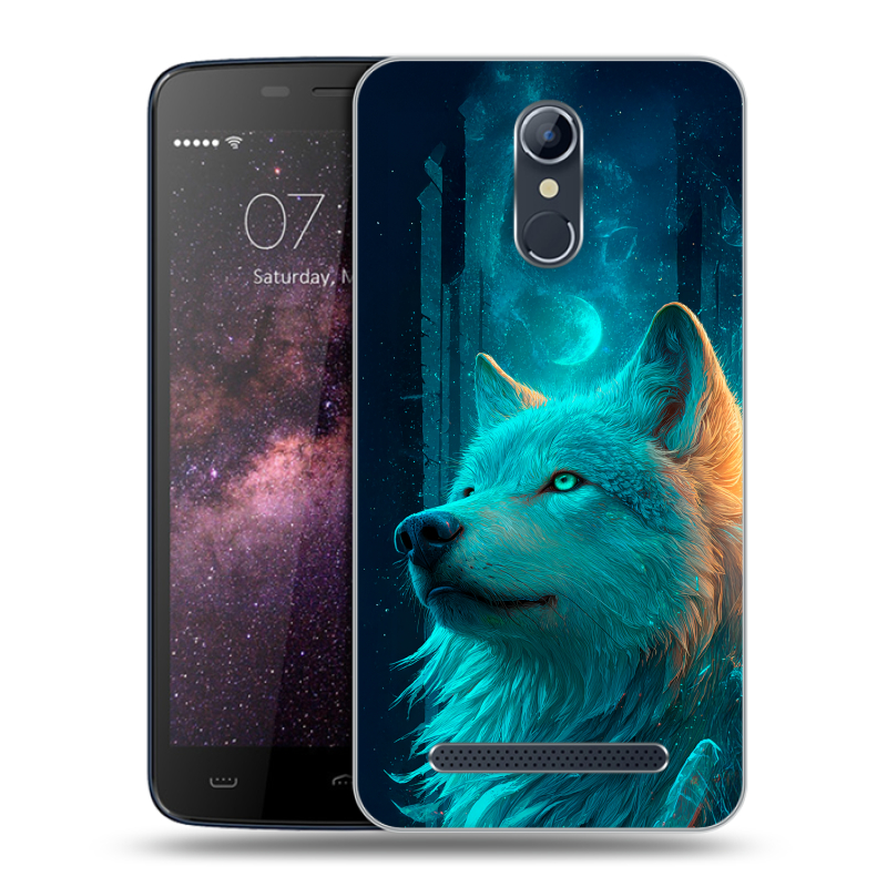 Силиконовый чехол на Homtom HT17 с принтом бабочки саккура Силиконовый чехол на Homtom HT17 с принтом бабочки саккура