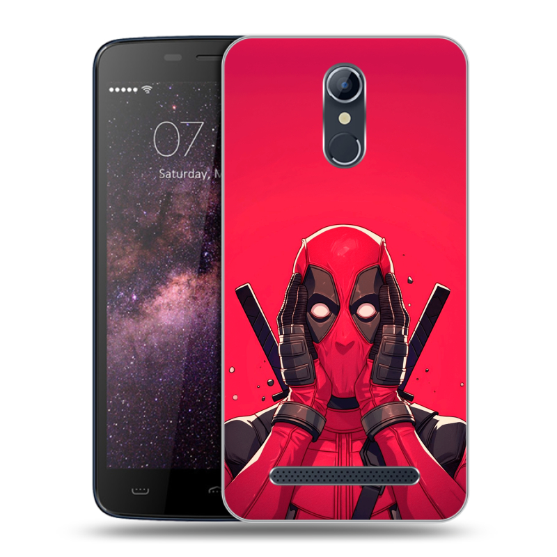 Силиконовый чехол на Homtom HT17 с принтом Дедпул Deadpool Силиконовый чехол на Homtom HT17 с принтом Дедпул Deadpool