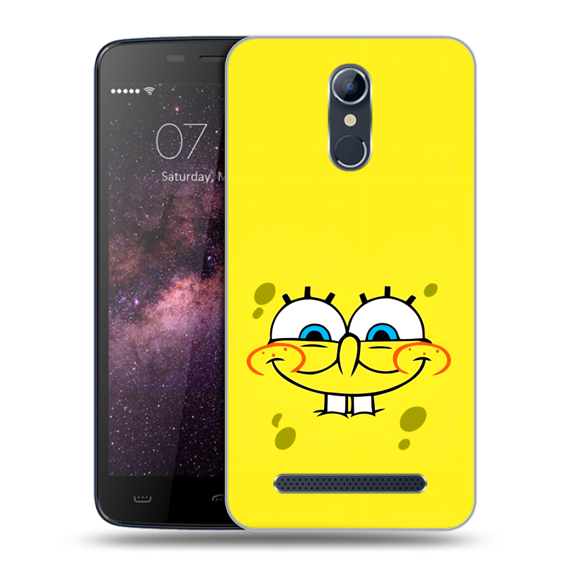 Силиконовый чехол на Homtom HT17 с принтом спанчбоб спанч боб Силиконовый чехол на Homtom HT17 с принтом спанчбоб спанч боб