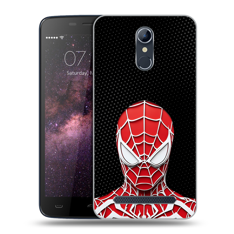 Силиконовый чехол на Homtom HT17 с принтом человек паук spiderman Силиконовый чехол на Homtom HT17 с принтом человек паук spiderman