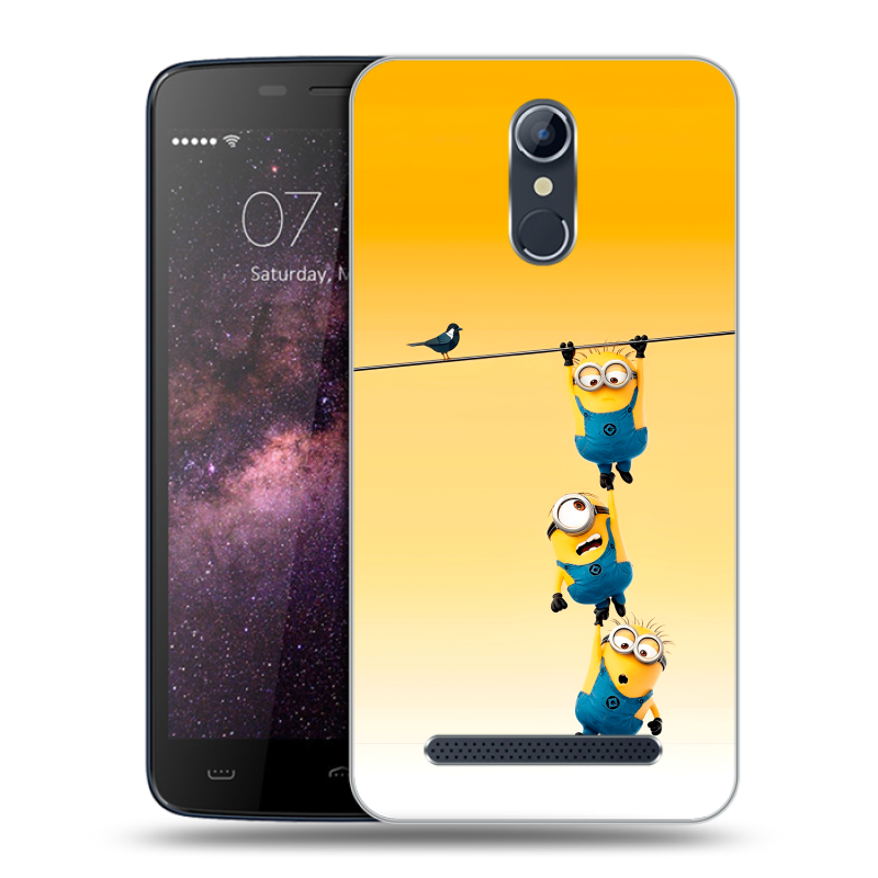 Силиконовый чехол на Homtom HT17 с принтом Миньоны Силиконовый чехол на Homtom HT17 с принтом Миньоны