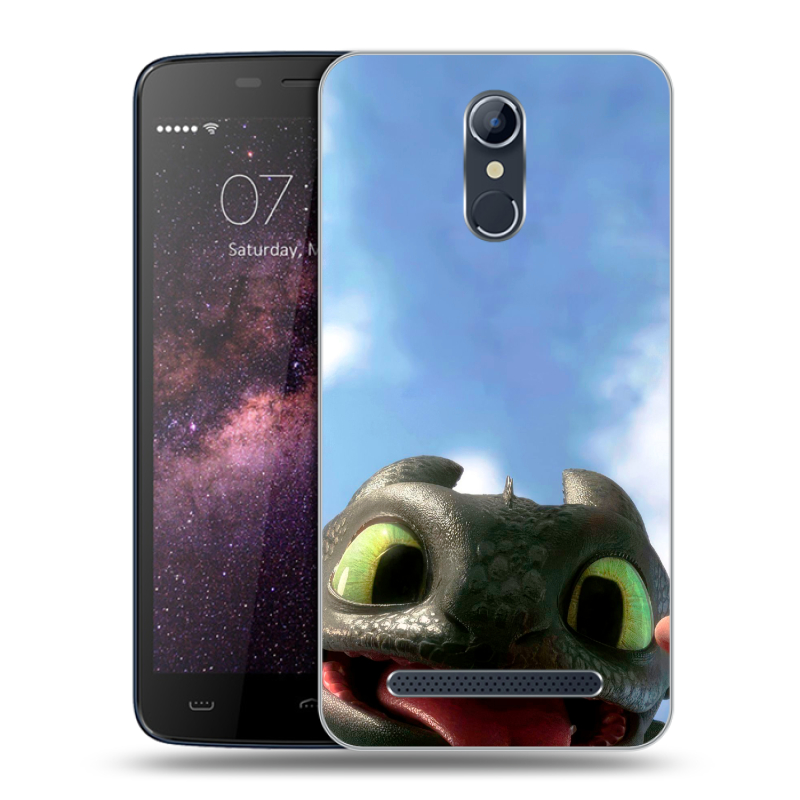 Силиконовый чехол на Homtom HT17 с принтом Как приручить дракона Силиконовый чехол на Homtom HT17 с принтом Как приручить дракона