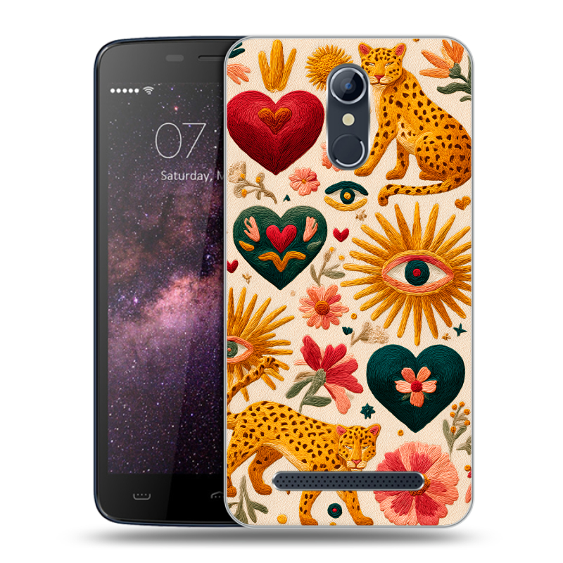 Силиконовый чехол на Homtom HT17 с принтом Модный принт Силиконовый чехол на Homtom HT17 с принтом Модный принт