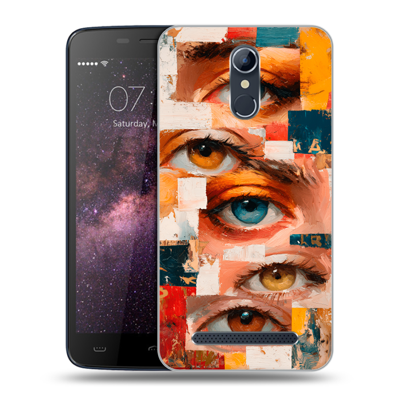 Силиконовый чехол на Homtom HT17 с принтом Модный принт Силиконовый чехол на Homtom HT17 с принтом Модный принт
