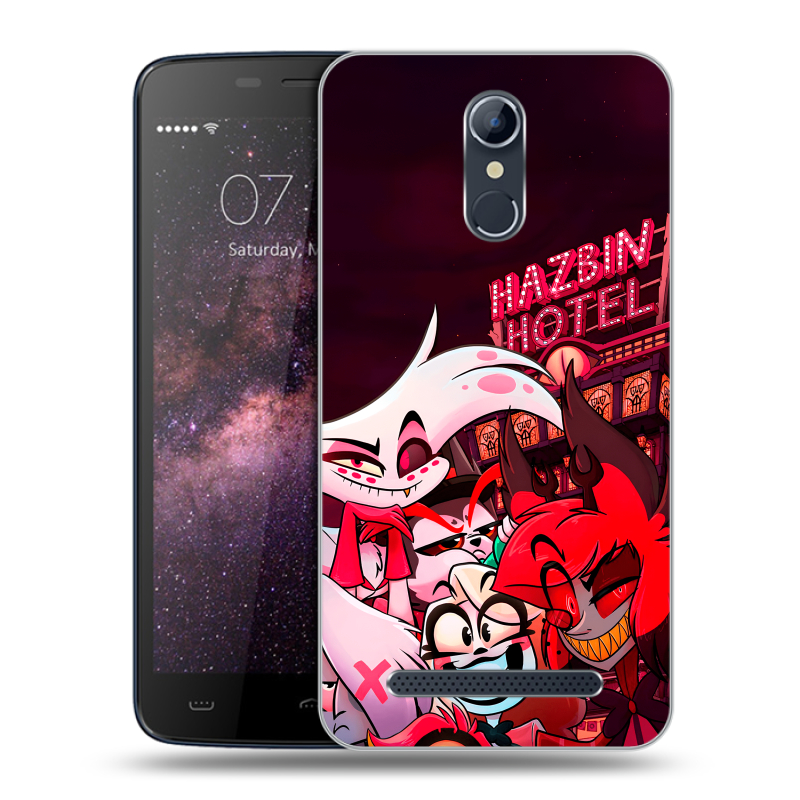 Силиконовый чехол на Homtom HT17 с принтом Hazbin Hotel Отель Хазбин Силиконовый чехол на Homtom HT17 с принтом Hazbin Hotel Отель Хазбин