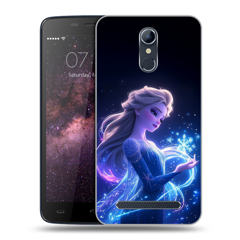 Силиконовый чехол на Homtom HT17 с принтом Холодное сердце Frozen Силиконовый чехол на Homtom HT17 с принтом Холодное сердце Frozen
