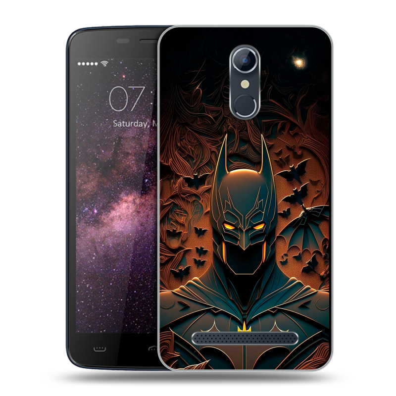 Силиконовый чехол на Homtom HT17 с принтом Batman Бэтмен Силиконовый чехол на Homtom HT17 с принтом Batman Бэтмен