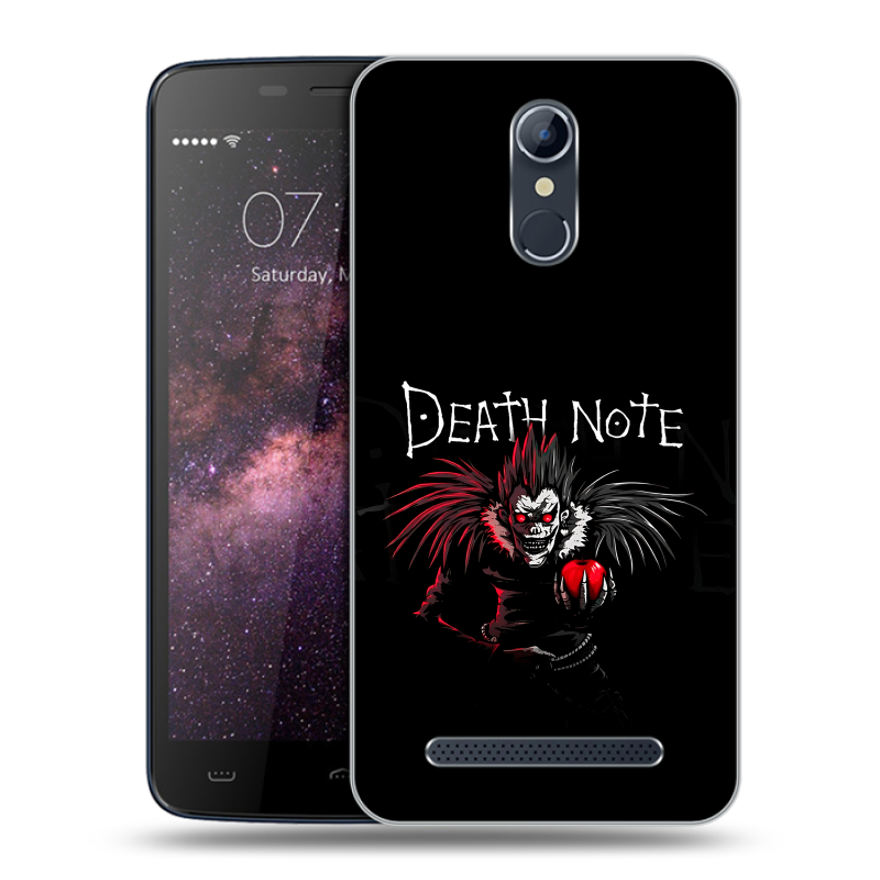 Силиконовый чехол на Homtom HT17 с принтом Death note Тетрадь смерти Силиконовый чехол на Homtom HT17 с принтом Death note Тетрадь смерти