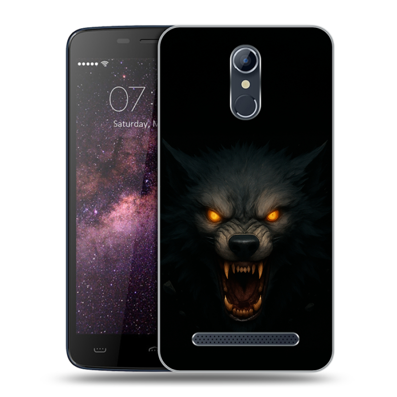 Силиконовый чехол на Homtom HT17 с принтом Волк Силиконовый чехол на Homtom HT17 с принтом Волк
