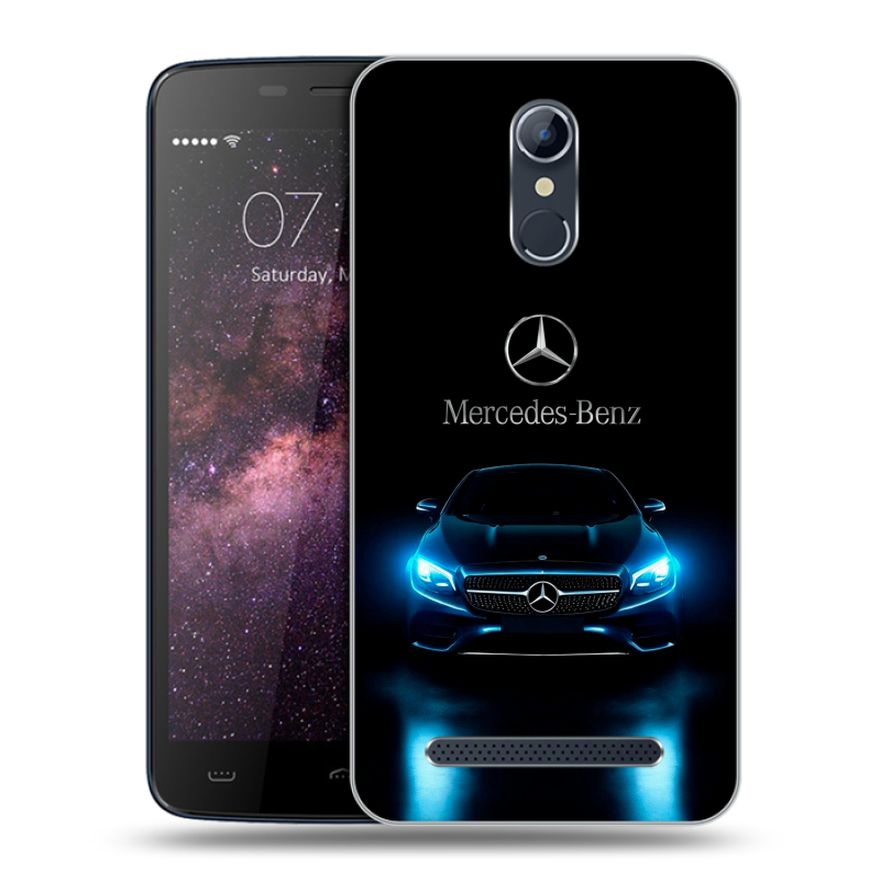 Силиконовый чехол на Homtom HT17 с принтом Mercedes Мерседес Силиконовый чехол на Homtom HT17 с принтом Mercedes Мерседес