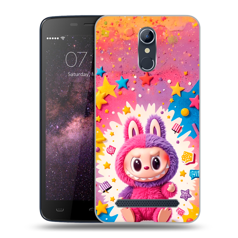 Силиконовый чехол на Homtom HT17 с принтом Labubu Лабубу Силиконовый чехол на Homtom HT17 с принтом Labubu Лабубу