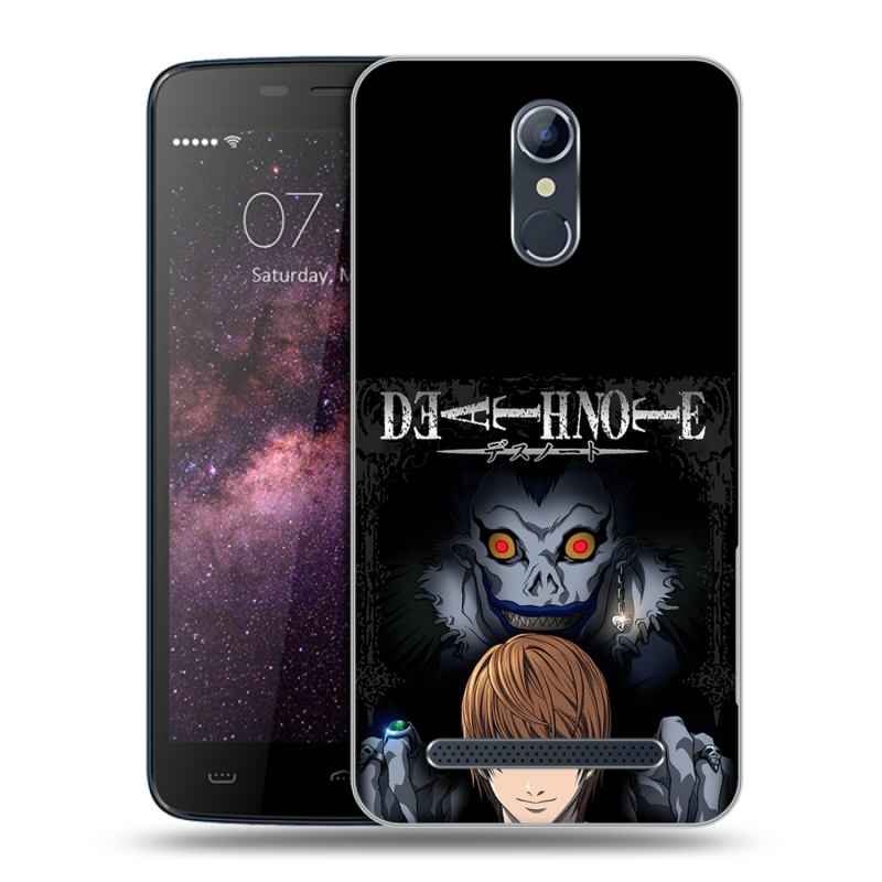 Силиконовый чехол на Homtom HT17 с принтом Death note Тетрадь смерти Силиконовый чехол на Homtom HT17 с принтом Death note Тетрадь смерти