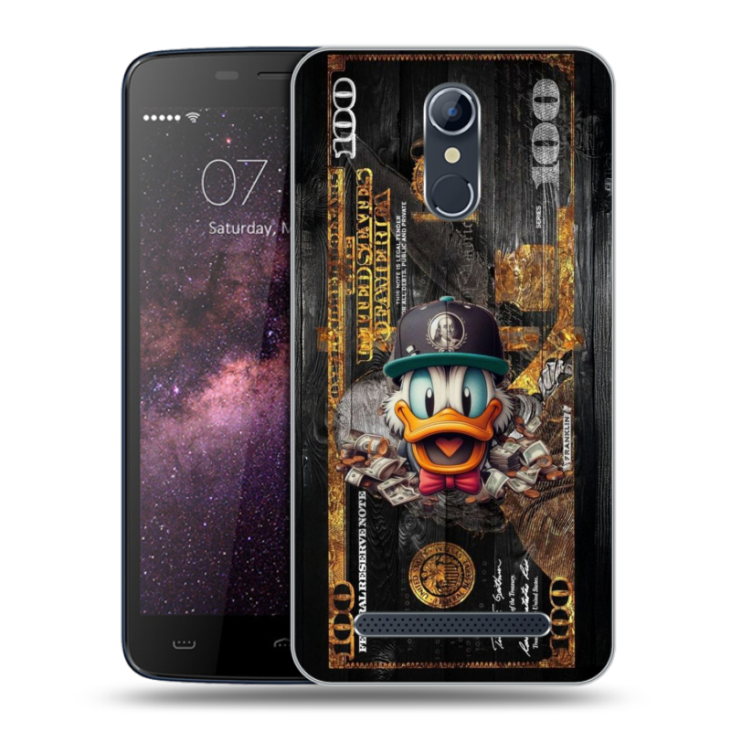 Силиконовый чехол на Homtom HT17 с принтом Дональд Дак Доллар Силиконовый чехол на Homtom HT17 с принтом Дональд Дак Доллар