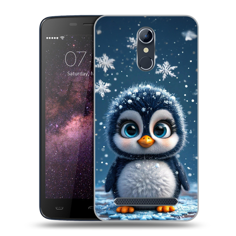 Силиконовый чехол на Homtom HT17 с принтом Новый год Силиконовый чехол на Homtom HT17 с принтом Новый год