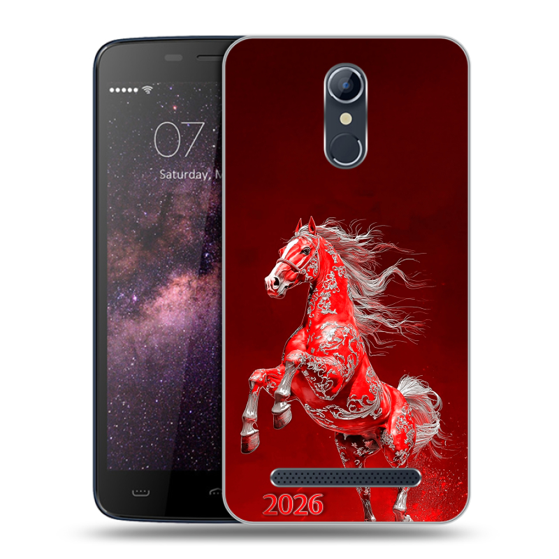 Силиконовый чехол на Homtom HT17 с принтом Новый год Силиконовый чехол на Homtom HT17 с принтом Новый год