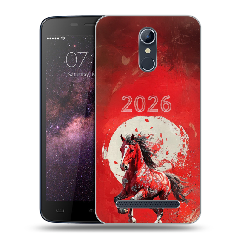 Силиконовый чехол на Homtom HT17 с принтом Новый год Силиконовый чехол на Homtom HT17 с принтом Новый год