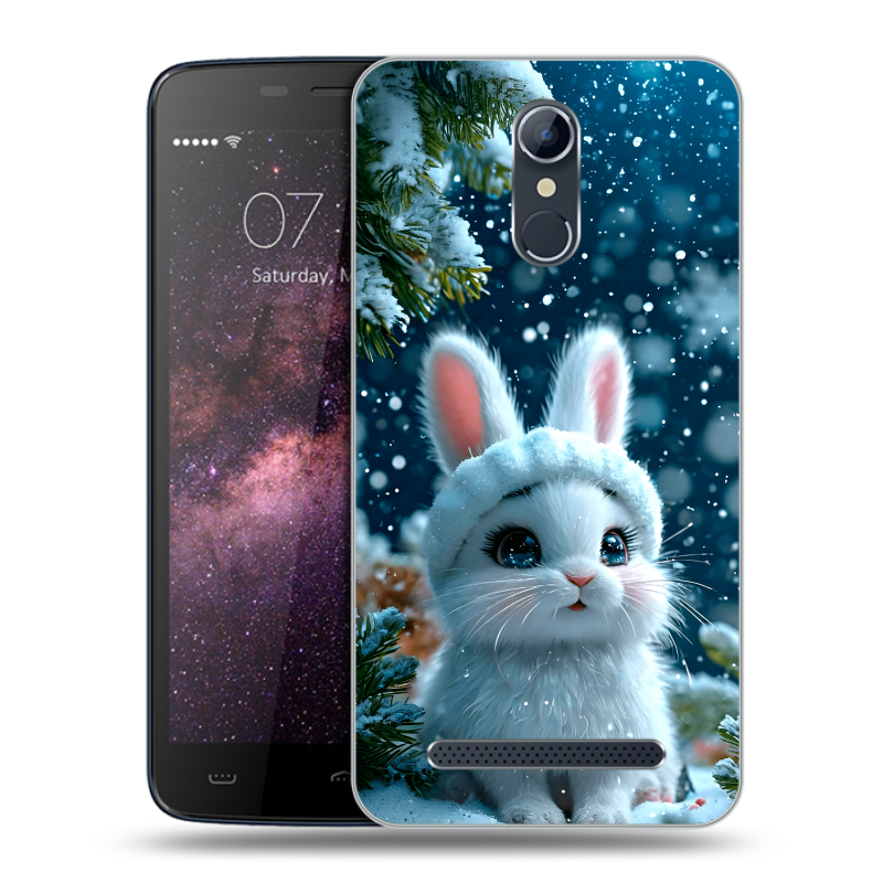 Силиконовый чехол на Homtom HT17 с принтом Новый год Силиконовый чехол на Homtom HT17 с принтом Новый год