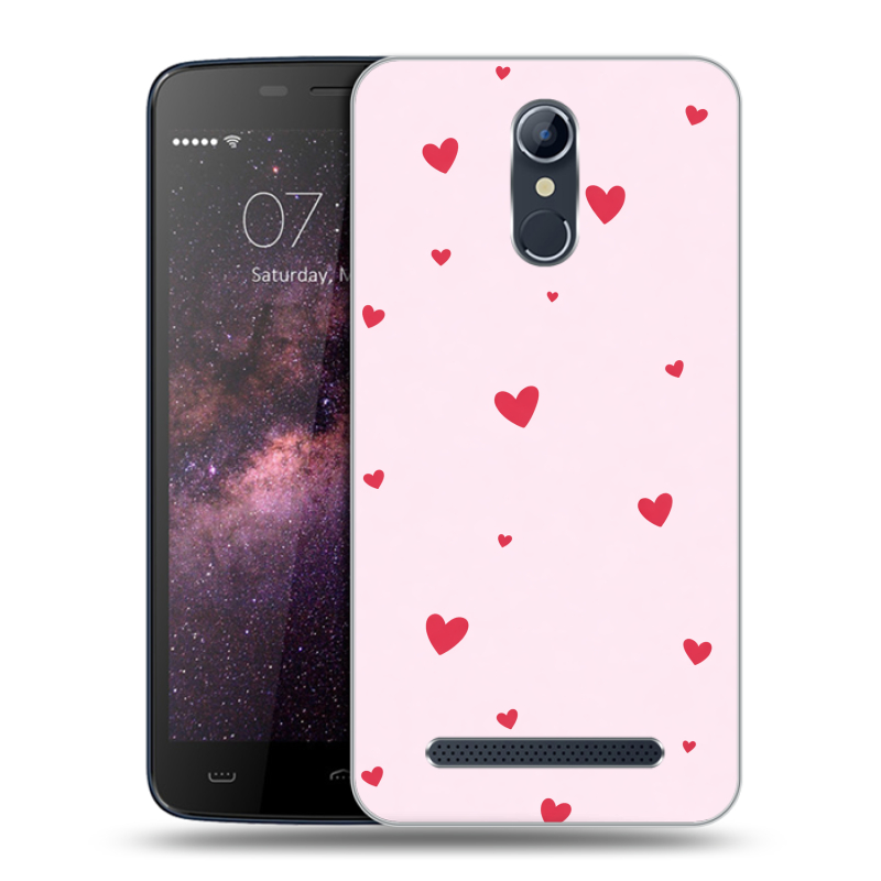 Силиконовый чехол на Homtom HT17 с принтом для девочек Силиконовый чехол на Homtom HT17 с принтом для девочек