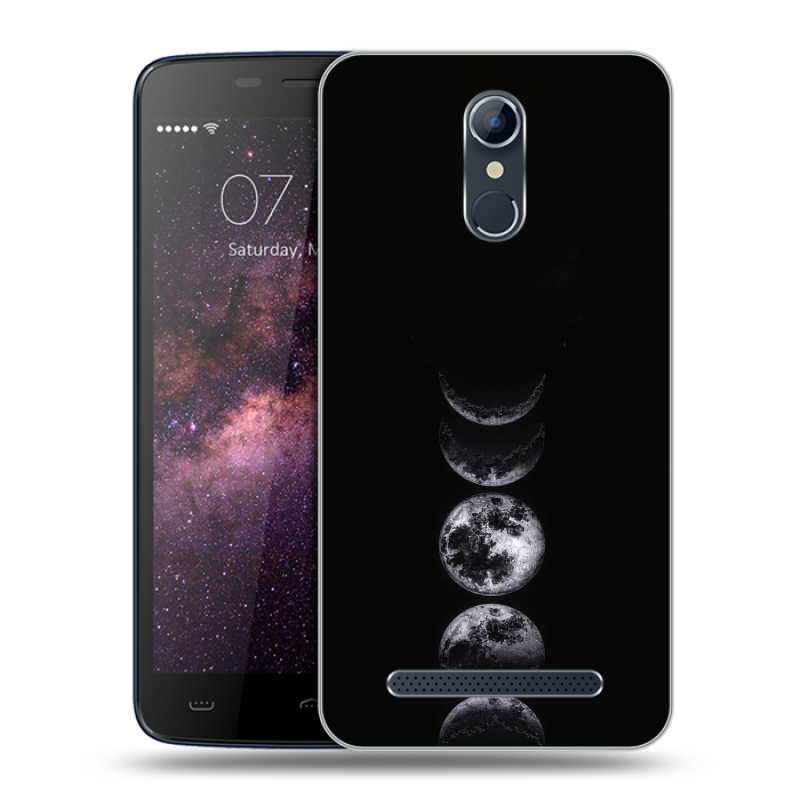 Силиконовый чехол на Homtom HT17 с принтом женский Силиконовый чехол на Homtom HT17 с принтом женский