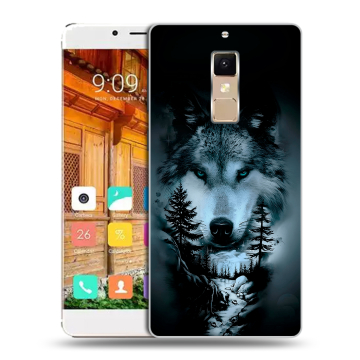Пластиковый чехол на Elephone S3 с принтом Лесной волк Пластиковый чехол на Elephone S3 с принтом Лесной волк