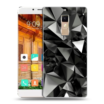 Пластиковый чехол на Elephone S3 с принтом Черные кристаллы Пластиковый чехол на Elephone S3 с принтом Черные кристаллы