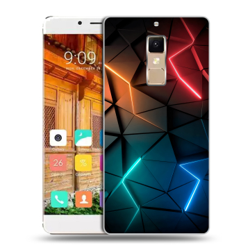 Пластиковый чехол на Elephone S3 с принтом Абстракция неон Пластиковый чехол на Elephone S3 с принтом Абстракция неон