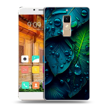 Пластиковый чехол на Elephone S3 с принтом Листья