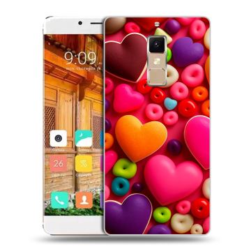Пластиковый чехол на Elephone S3 с принтом Сердечки Пластиковый чехол на Elephone S3 с принтом Сердечки