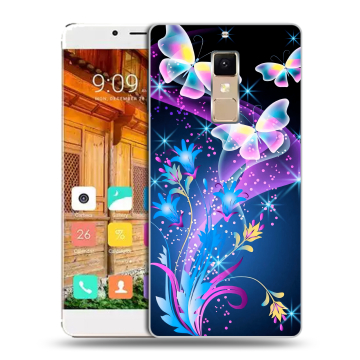 Пластиковый чехол на Elephone S3 с принтом Бабочки Пластиковый чехол на Elephone S3 с принтом Бабочки
