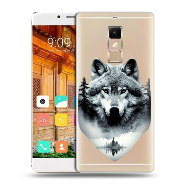 Пластиковый чехол на Elephone S3 с принтом Волк в лесу