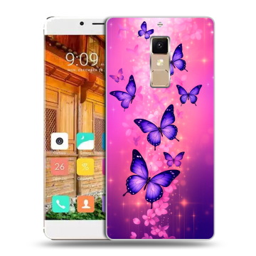 Пластиковый чехол на Elephone S3 с принтом Бабочки Пластиковый чехол на Elephone S3 с принтом Бабочки