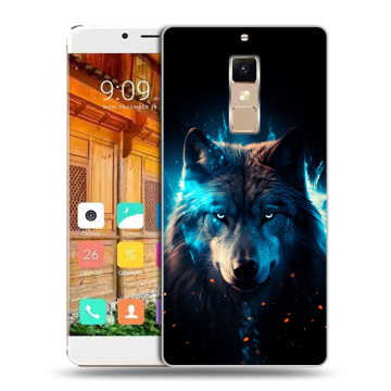 Пластиковый чехол на Elephone S3 с принтом Волк ночной Пластиковый чехол на Elephone S3 с принтом Волк ночной