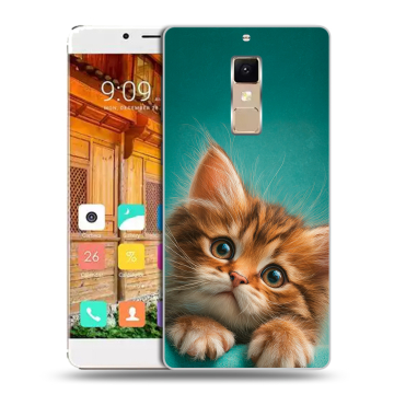 Пластиковый чехол на Elephone S3 с принтом котенок Пластиковый чехол на Elephone S3 с принтом котенок
