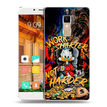 Пластиковый чехол на Elephone S3 с принтом Дональд Дак Деньги Пластиковый чехол на Elephone S3 с принтом Дональд Дак Деньги