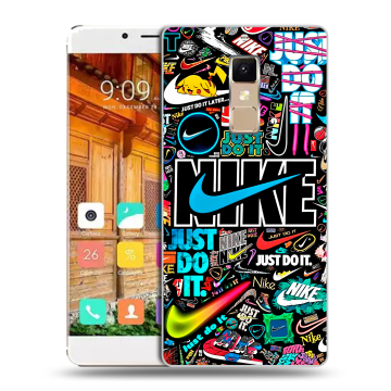 Пластиковый чехол на Elephone S3 с принтом найк nike черный Пластиковый чехол на Elephone S3 с принтом найк nike черный