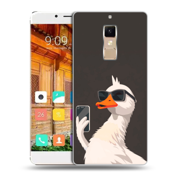 Пластиковый чехол на Elephone S3 с принтом утка в очках Пластиковый чехол на Elephone S3 с принтом утка в очках