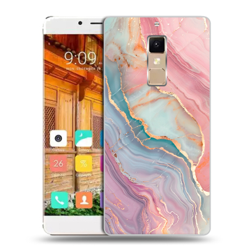 Пластиковый чехол на Elephone S3 с принтом розовый мрамор Пластиковый чехол на Elephone S3 с принтом розовый мрамор