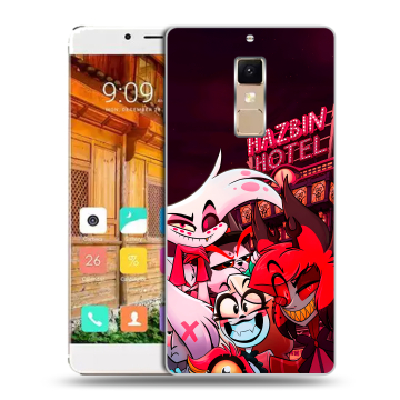 Пластиковый чехол на Elephone S3 с принтом Hazbin Hotel Отель Хазбин