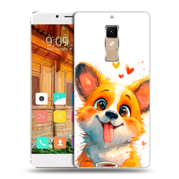 Пластиковый чехол на Elephone S3 с принтом корги Пластиковый чехол на Elephone S3 с принтом корги