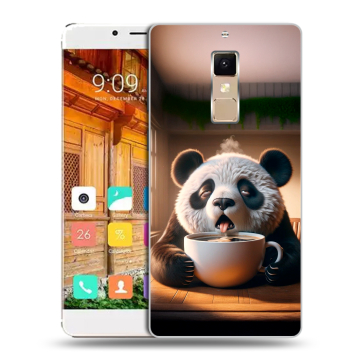 Пластиковый чехол на Elephone S3 с принтом смешная панда
