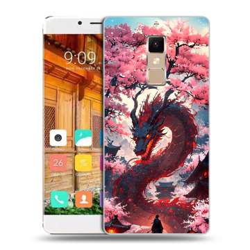Пластиковый чехол на Elephone S3 с принтом Дракон Японский Пластиковый чехол на Elephone S3 с принтом Дракон Японский