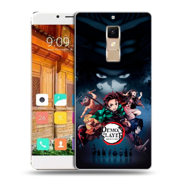 Пластиковый чехол на Elephone S3 с принтом Demon Slayer Клинок рассекающий демонов