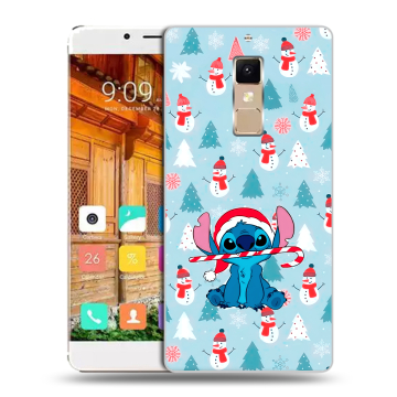 Пластиковый чехол на Elephone S3 с принтом Стич Новый год Пластиковый чехол на Elephone S3 с принтом Стич Новый год