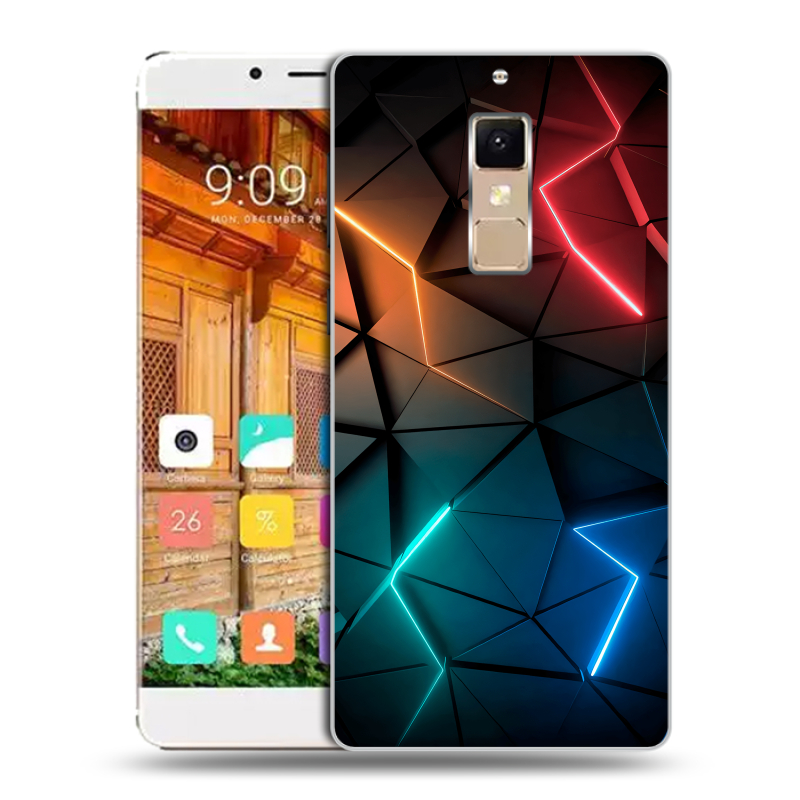 Пластиковый чехол на Elephone S3 с принтом Абстракция неон Пластиковый чехол на Elephone S3 с принтом Абстракция неон