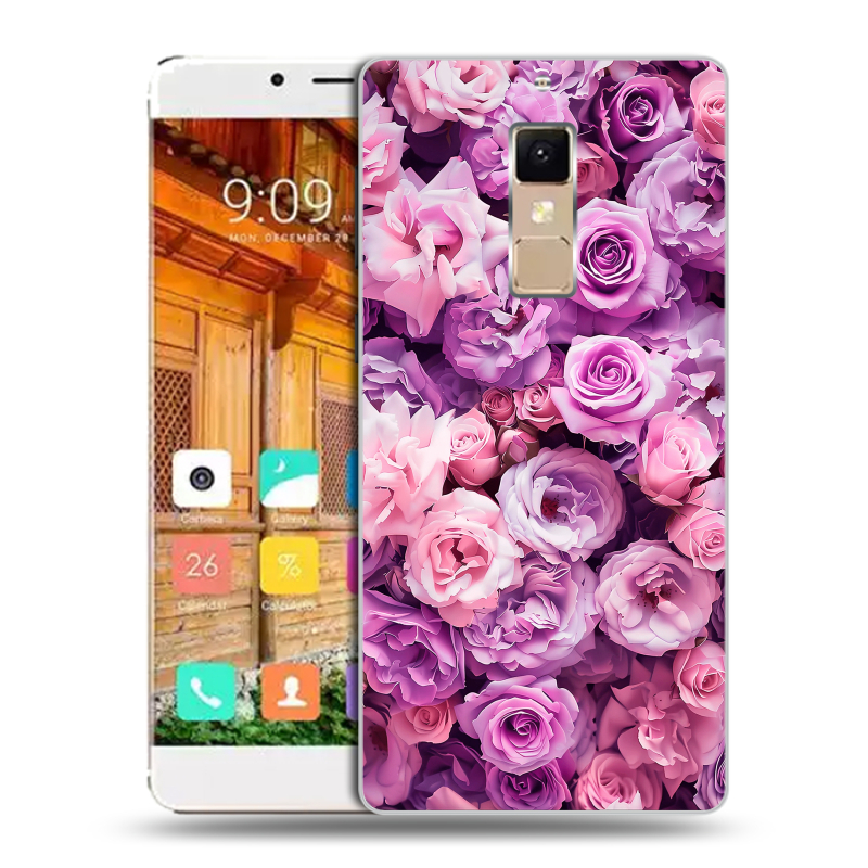 Пластиковый чехол на Elephone S3 с принтом лавандовые розы Пластиковый чехол на Elephone S3 с принтом лавандовые розы